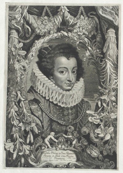 Ranskan prinsessa Elisabeth (tulosta) tekijältä Artist Unknown