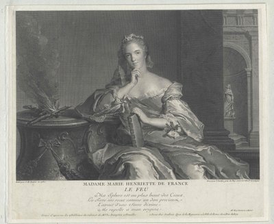 Ranskan prinsessa Marie Henriette tekijältä Artist Unknown
