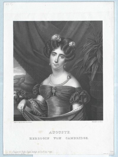 Hessen-Kasselin prinsessa Auguste tekijältä Artist Unknown