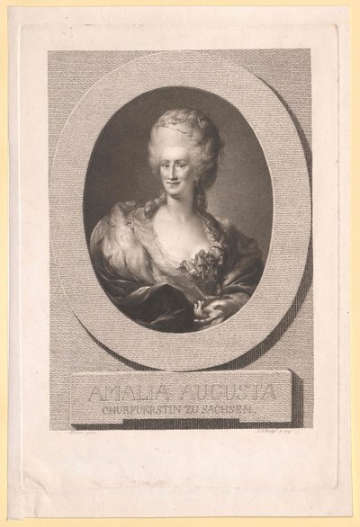 Pfalz-Zweibruecken-Birkenfeldin prinsessa Amalie Auguste tekijältä Artist Unknown