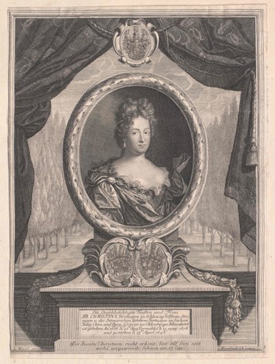 Saksi-Weissenfelsin prinsessa Christine tekijältä Artist Unknown
