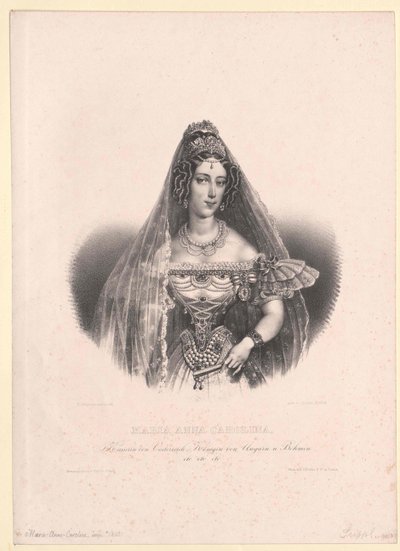 Savoyen-Sardinian prinsessa Maria Anna tekijältä Artist Unknown