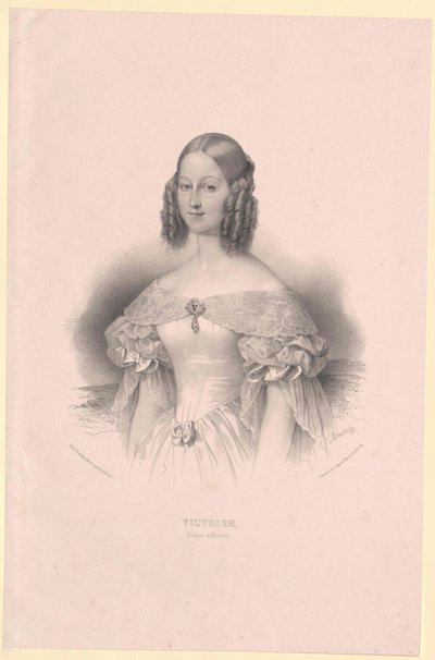 Saksin-Coburgin-Gothan prinsessa Victoria Victoria tekijältä Artist Unknown