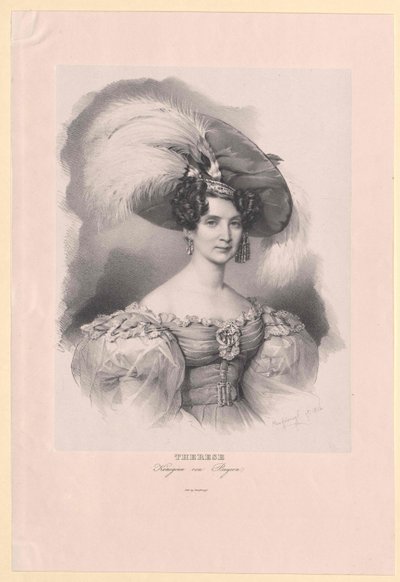 Saksi-Hildburghausenin prinsessa (1792-1854) Therese tekijältä Artist Unknown