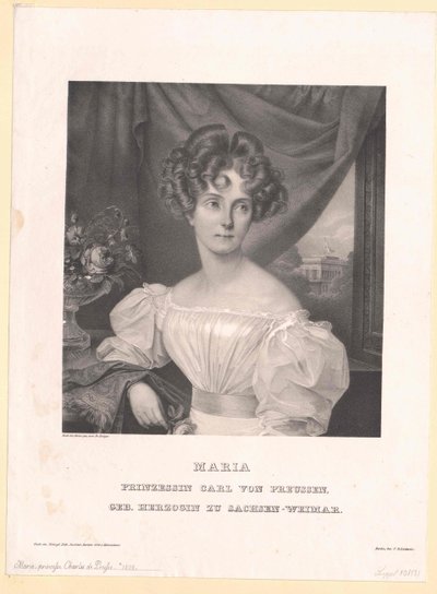 Sachsen-Weimarin prinsessa Eisenach Maria tekijältä Artist Unknown