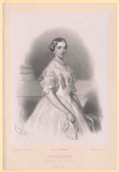 Saksin prinsessa Margareta tekijältä Artist Unknown