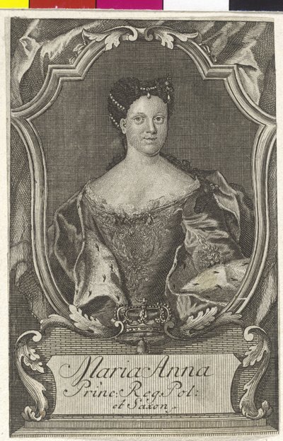 Saksin prinsessa Maria Anne tekijältä Artist Unknown