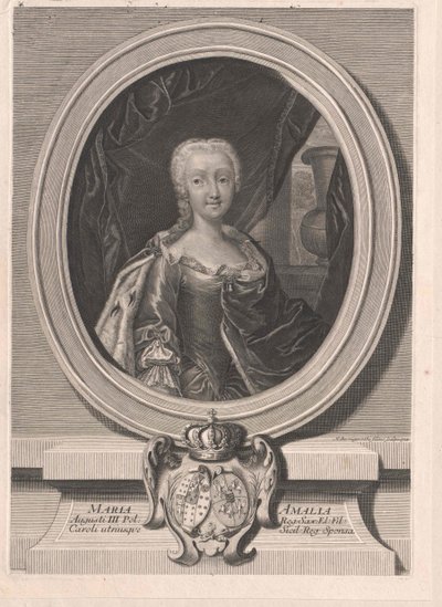 Saksin prinsessa Marie Amalie tekijältä Artist Unknown