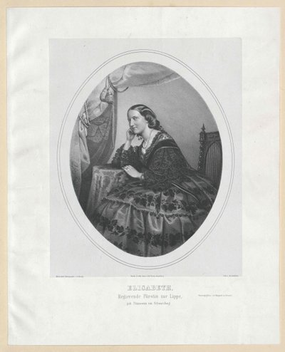 Schwarzburg-Rudolstadtin prinsessa Elisabeth tekijältä Artist Unknown