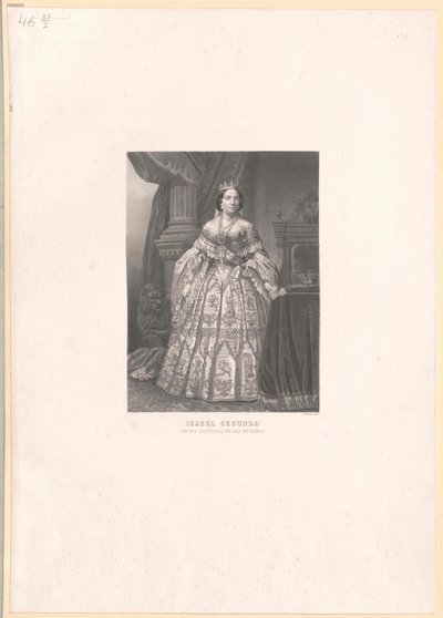 Espanjan kuningatar Isabella II tekijältä Artist Unknown