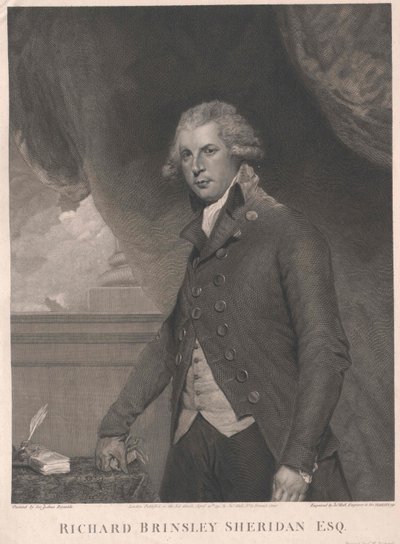 Richard Brinsley Sheridan tekijältä Artist Unknown