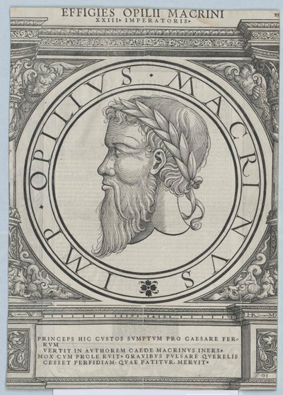 Rooman keisari Macrinus tekijältä Artist Unknown