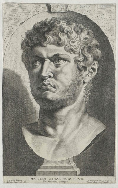 Rooman keisari Nero (painettu) tekijältä Artist Unknown