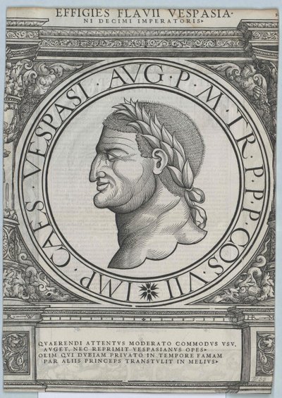 Rooman keisari Vespasianus tekijältä Artist Unknown