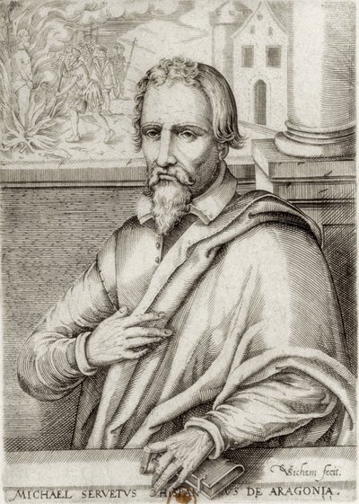 SERVET, Miguel (1511-1553). Espanjalainen lääkäri ja teologi. Ksylografia. RANSKA. ILE-DE-FRANCE. Pariisi. Kansalliskirjasto tekijältä Artist Unknown