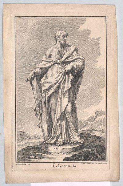 Pyhä apostoli Simon tekijältä Artist Unknown