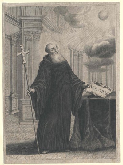Pyhä Benedictus Nursia tekijältä Artist Unknown