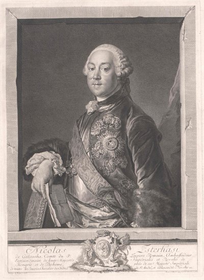 Pyhän Nikolauksen kreivi Esterhazy Galanthan kaupungista tekijältä Artist Unknown