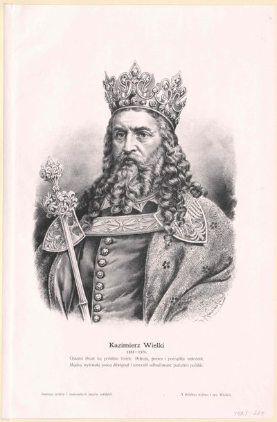 Puolan suuri kuningas Kasimir III tekijältä Artist Unknown