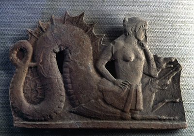 Scylla-hirviö, joka yhdessä Charybden kanssa vartioi Messinan salmea. Musee du Louvre, Pariisi. tekijältä Artist Unknown