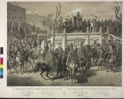 Valan vannominen pestissä 8. kesäkuuta 1867. tekijältä Artist Unknown