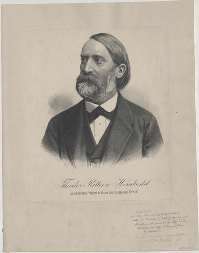 Theodor Ritter Hornbostel (painettu) tekijältä Artist Unknown