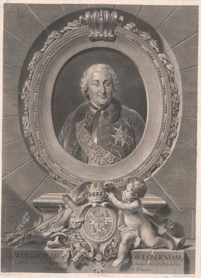 Valdemar kreivi Loewendal (painettu) tekijältä Artist Unknown
