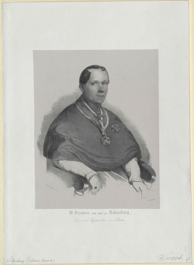 Wilhelm vapaaherra Schneeburg Salthausille ja levylle. tekijältä Artist Unknown