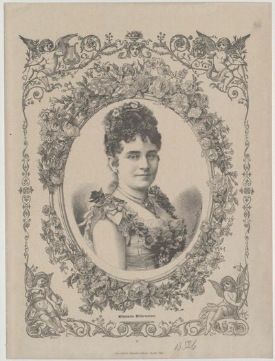 Wilhelmine Mitterwurzer (tulosta) tekijältä Artist Unknown