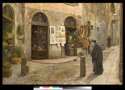 Via San Bernardino alle Ossa Milanossa, Italiassa, 1912 tekijältä Arturo Ferrari