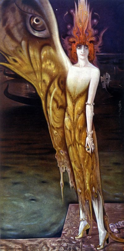 Marchesan (markiisitar) Luisa Casatin (1881-1957) muotokuva Arturo Martinin (1885-1947) vuonna 1912. tekijältä Arturo Martini