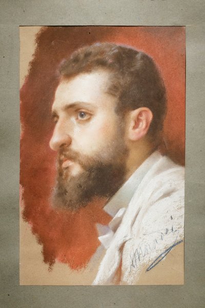 Vittorio Guaccimannin muotokuva, Arturo Moradei (pastelli paperille) tekijältä Arturo Moradei
