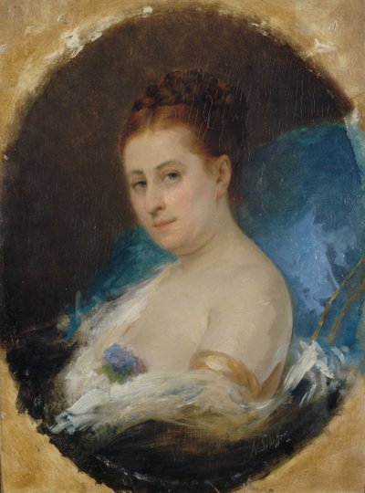 Näyttelijä Adelaide Ristorin muotokuva 1822-1906, noin 1857. tekijältä Ary Arnold Scheffer