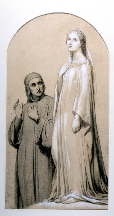 Dante ja Beatrice tekijältä Ary Scheffer