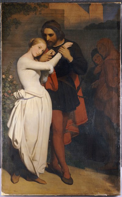 Faust ja Margaret puutarhassa, 1846 tekijältä Ary Scheffer