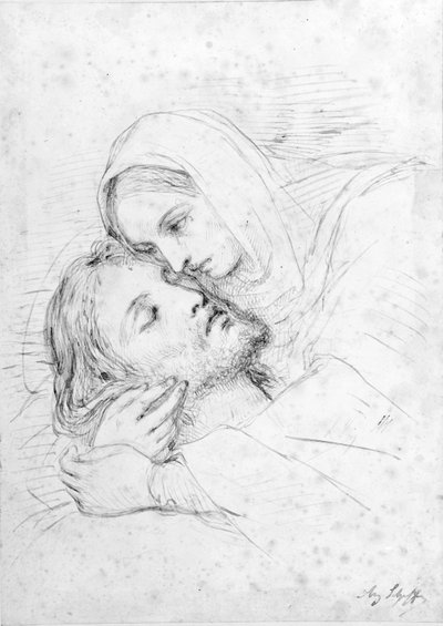 Maria ja kuollut Kristus tekijältä Ary Scheffer