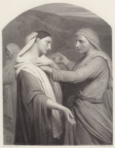 Ruth ja Naomi tekijältä Ary Scheffer