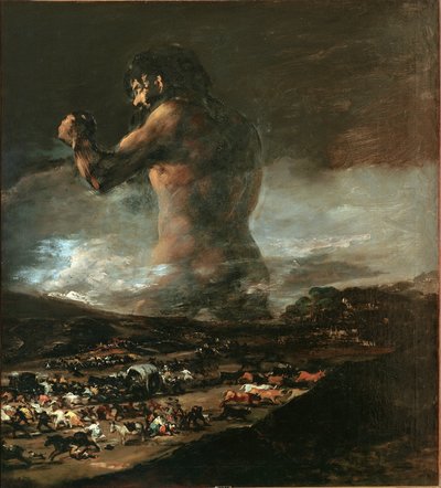 Colossus (kutsutaan myös Colosoksi tai jättiläiseksi) (öljy kankaalle tekijältä Asensio Julia