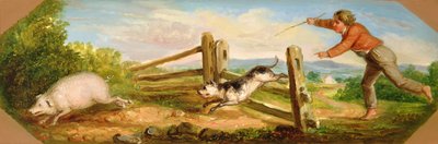 Poika jahtaa sikaa, 1836 tekijältä Asher Brown Durand