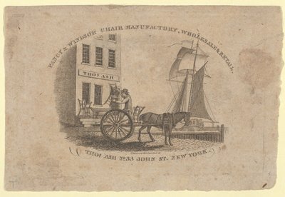 Fancy & Windsor Chair Manufactory, Wholesale & Retail, Thomas Ash, No. 33 John Street, New..., 1817 tekijältä Asher Brown Durand