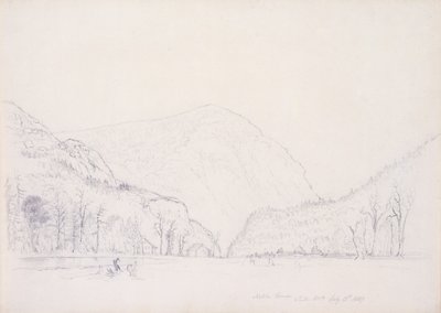 Notch House, White Mountains, New Hampshire, 1839 (grafiitti paperille) tekijältä Asher Brown Durand
