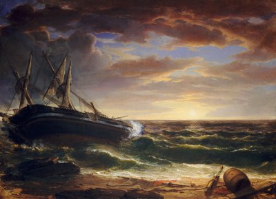 Jättynyt laiva, 1844. tekijältä Asher Brown Durand