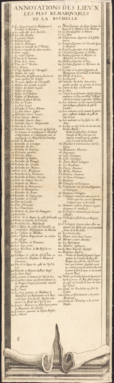 La Rochellen piiritys [levy 9/16; sarja sisältää 1952.8.97-112] tekijältä Assistant of Jacques Callot