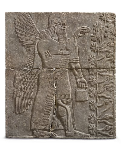 Siivekäs neron helpotus, Ashurnasirpalin hallitus, n. 883-859 eaa. tekijältä Assyrian