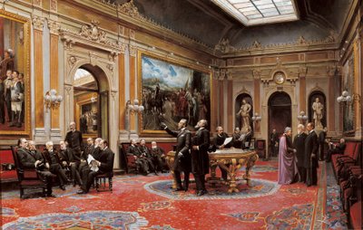 Senaatin konferenssisali maaliskuussa 1904 tekijältä Asterio Mañanós Martínez