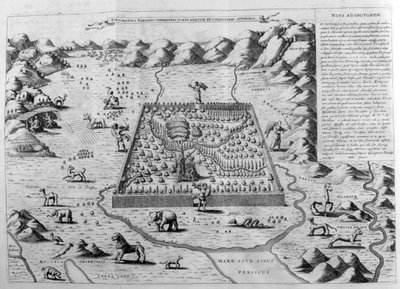 Maallinen paratiisi, 1675 tekijältä Athanasius Kircher
