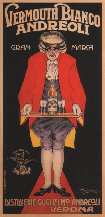 Vermutti Bianco Andreoli, 1919 tekijältä Attilio Bresciani