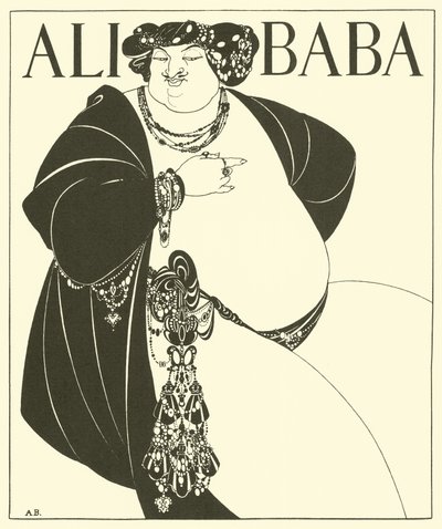 Ali Baba (litografia) tekijältä Aubrey (after) Beardsley
