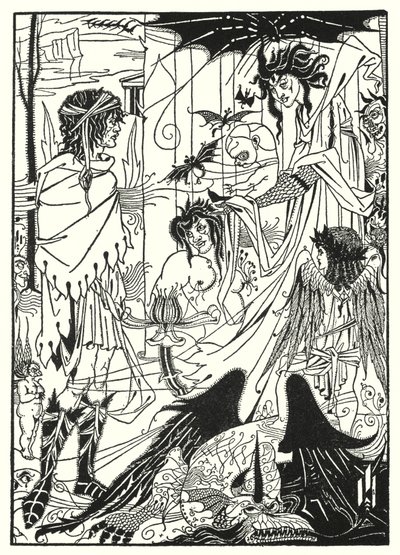 Unelmat (kaiverrus) tekijältä Aubrey (after) Beardsley