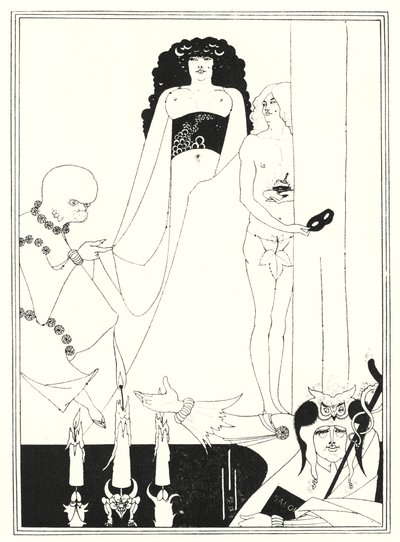 Anna Herodias (kaiverrus) tekijältä Aubrey (after) Beardsley